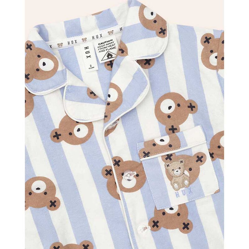 Huxbaby Dream Blue Classic Stripe Sleep Set 2-6Y image number 2